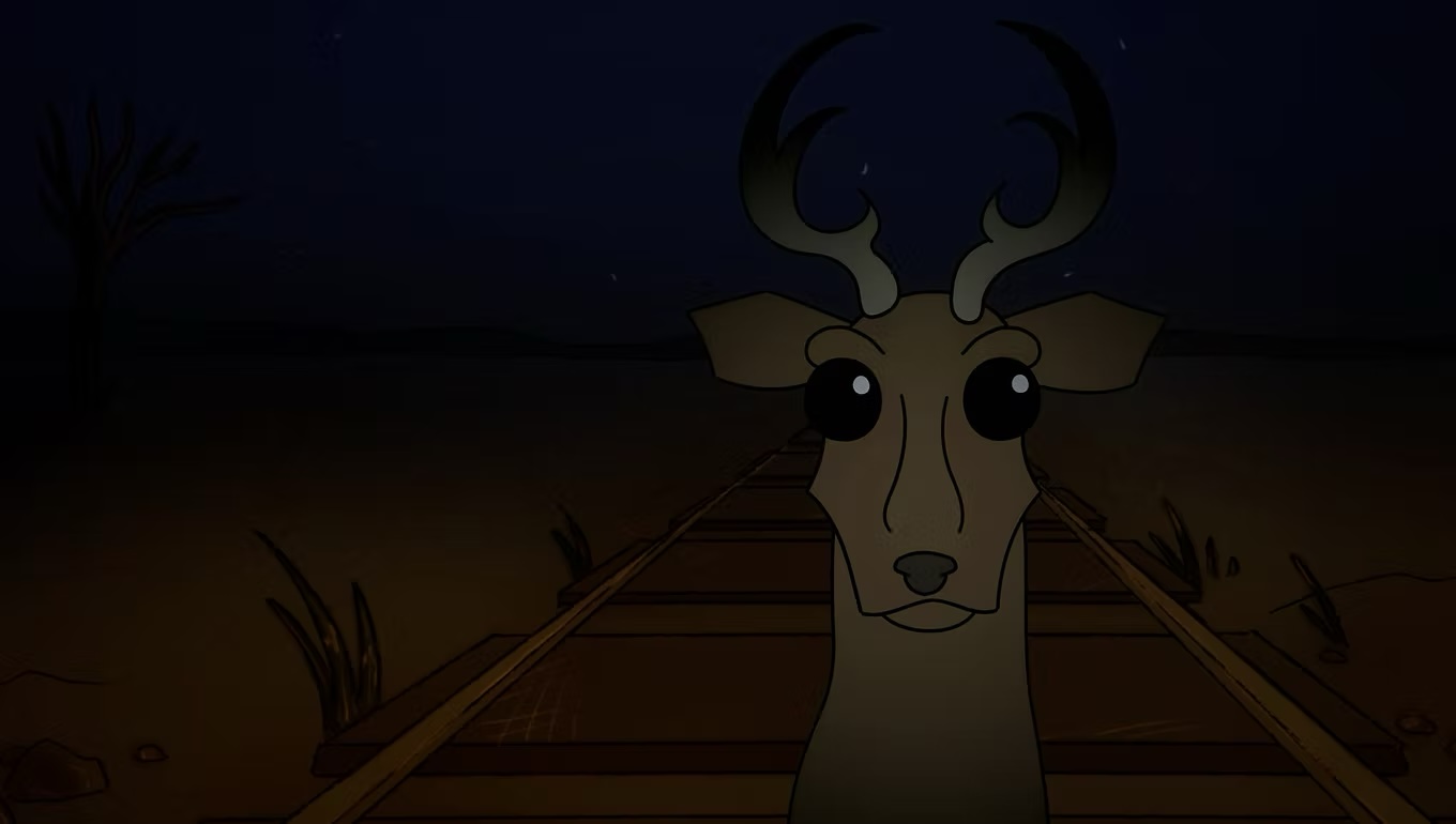 Chug a Beer, Hit a Deer — A darkly comic animation with a deliberately wonky electronic score.